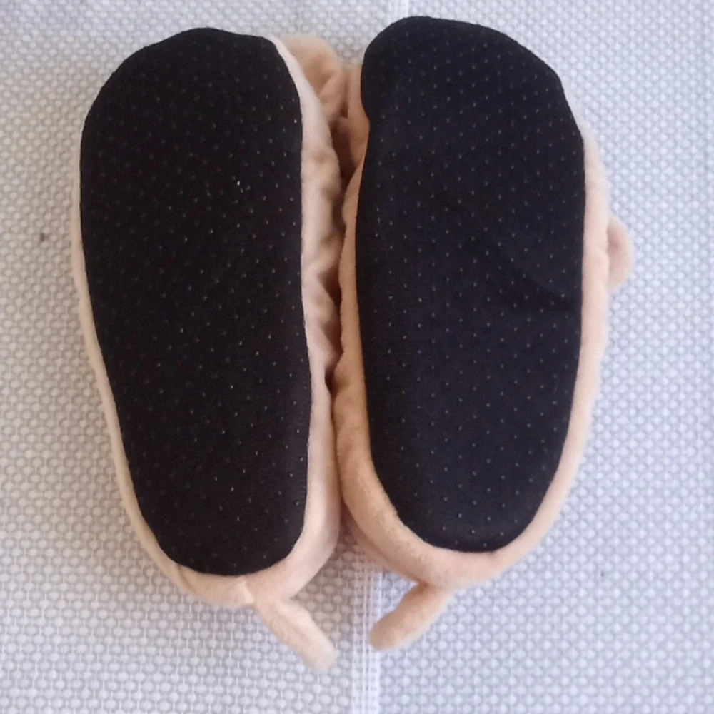 2 pair children's slippers. Dog and monkey children's size LG 3-4 - Picture 5 of 5